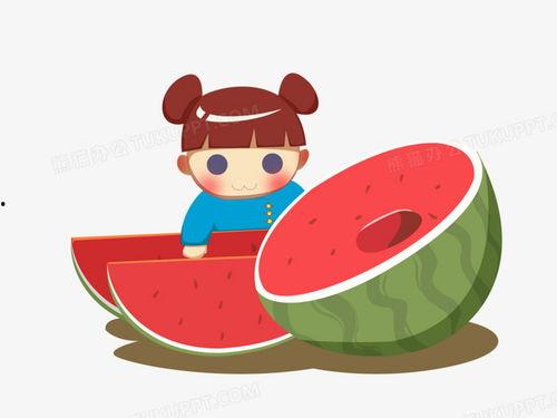 夏日吃瓜写真图片动画,动感写真动画中的清凉时光