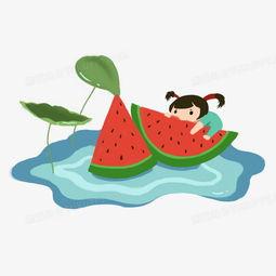 夏日吃瓜写真图片动画,动感写真动画中的清凉时光